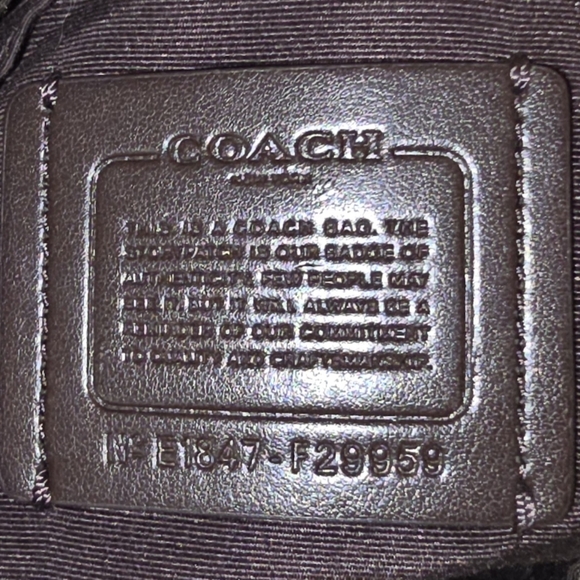 Coach Signature Shoulder Bag - Picture 9 of 10